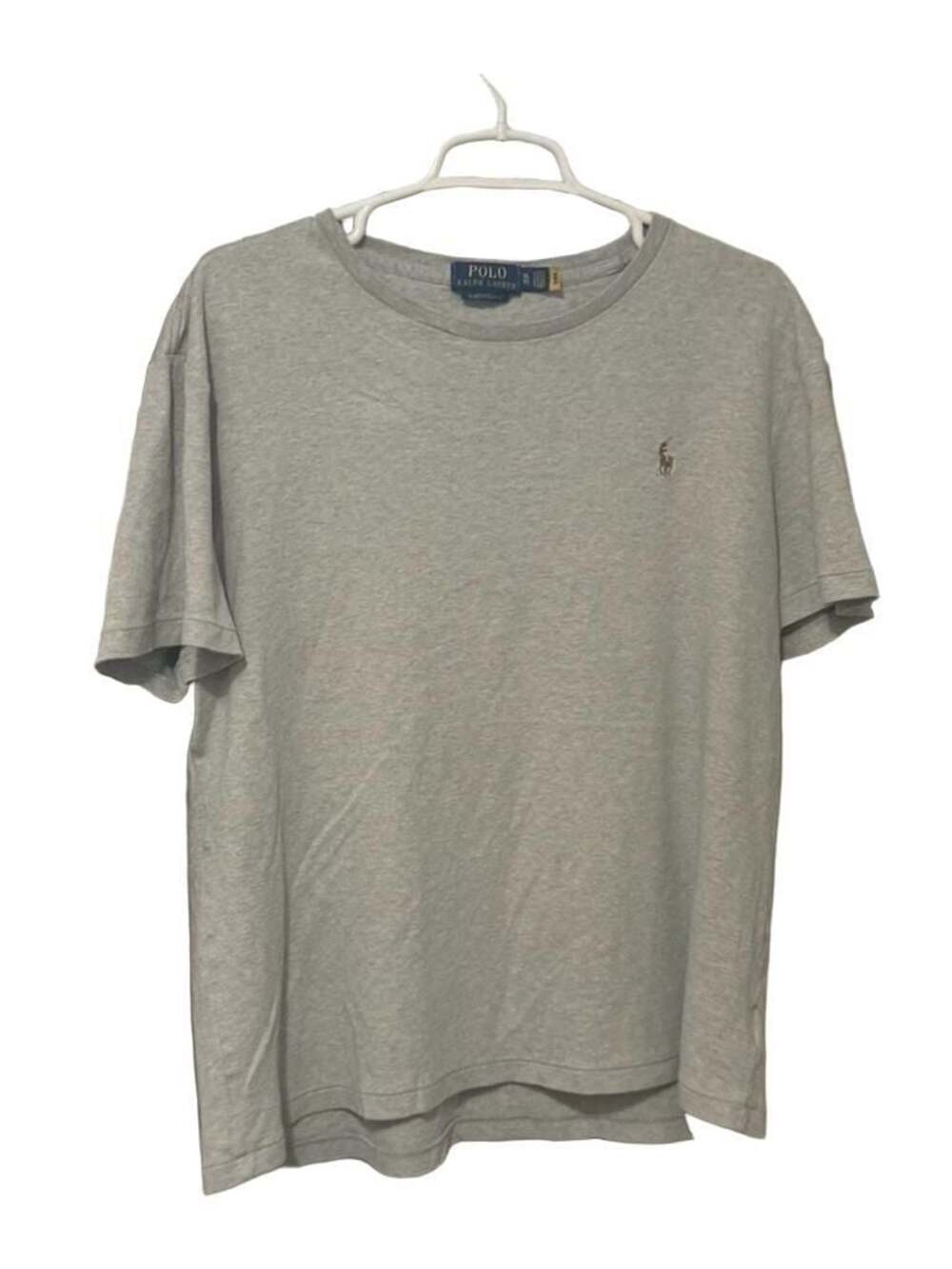 Polo Ralph Lauren Men's Grey Custom Slim Fit Short Sleeve Crewneck T-Shirt  XL
